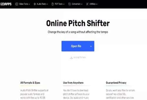 Online Pitch Shifter MP3cut