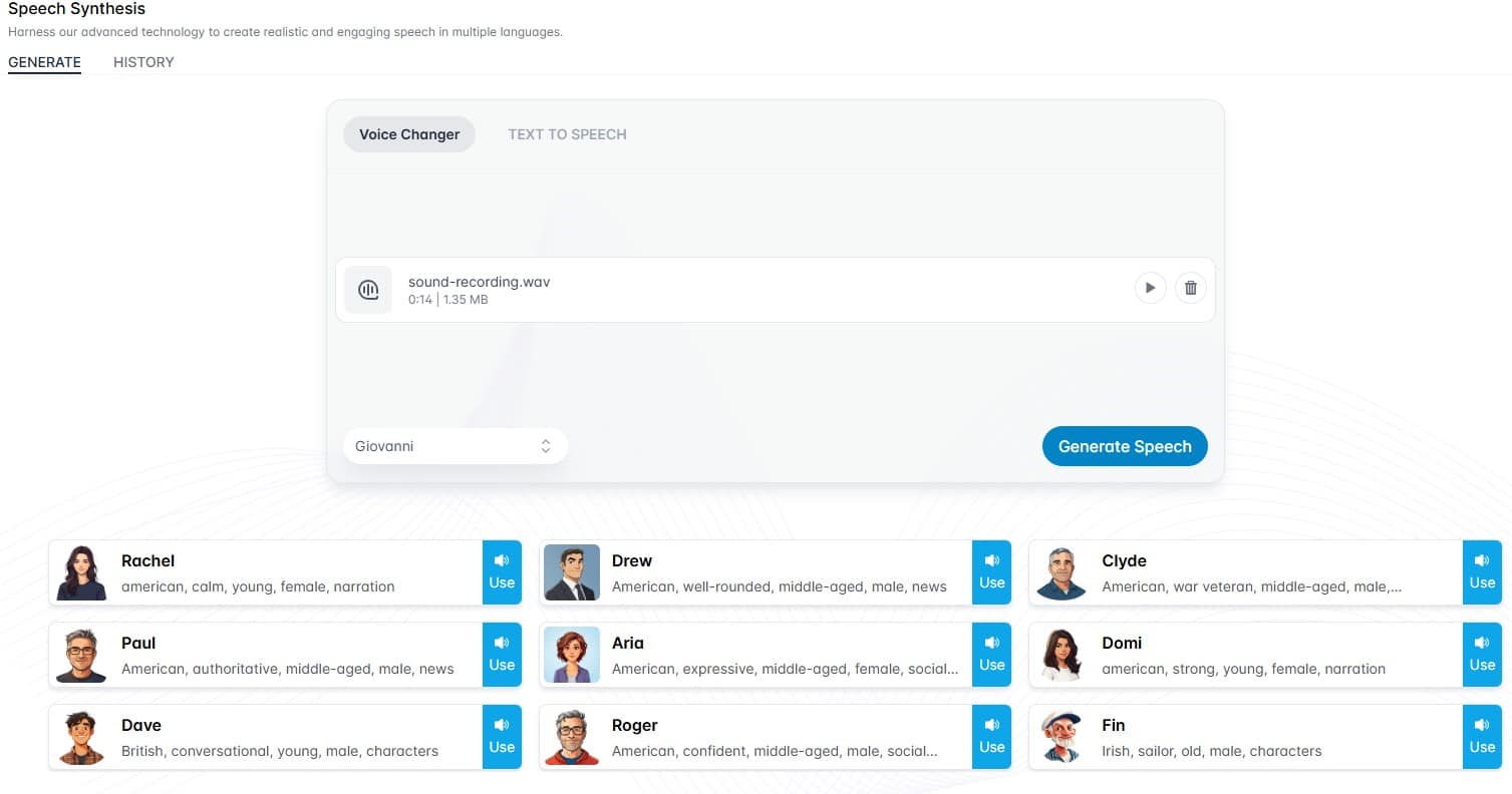 Voicechanger.im interface showing free voice cloning popup and MP3 download support for AI voice conversions online.